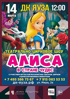 Театрально-цирковое представление "Алиса в стране чудес"